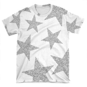 Silver Stars AOP T-shirt Tee