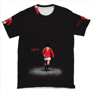 Simply The...... Best. George Best Man Utd Legend AOP T-shirt Tee