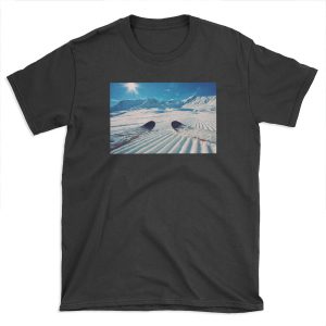 Ski's on Freshly Groomed Snow T-shirt Tee