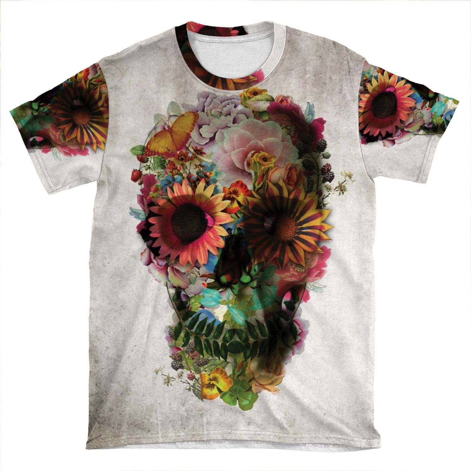 Skull 2 AOP T-shirt Tee