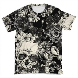 Skulls AOP T-shirt Tee