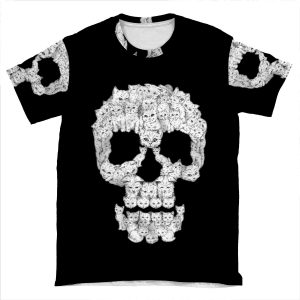 Skulls Are For Pussies AOP T-shirt Tee