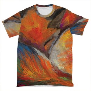 Sleeping Fox (Painting) AOP T-shirt Tee