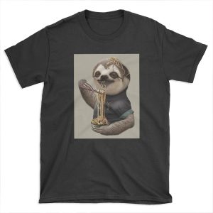 SLOTH EAT NOODLE T-shirt Tee