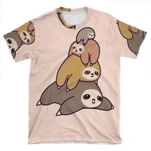 Sloth Stack 2 AOP T-shirt Tee