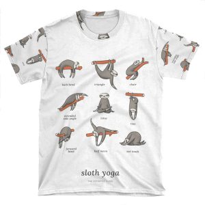 Sloth Yoga - The Definitive Guide AOP T-shirt Tee