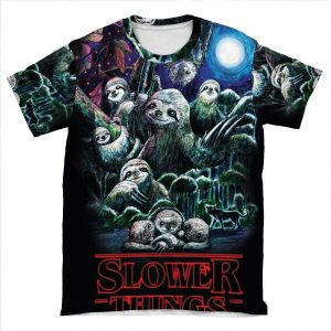 Slower Things Sloths AOP T-shirt Tee