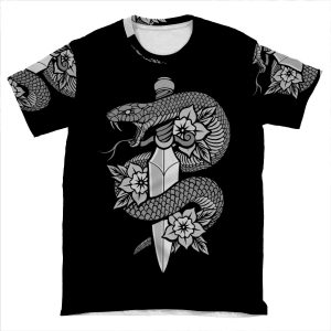 Snake & Dagger AOP T-shirt Tee