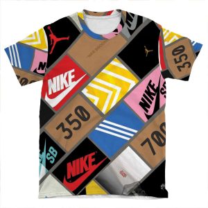 Sneakers Wallpaper Box AOP T-shirt Tee