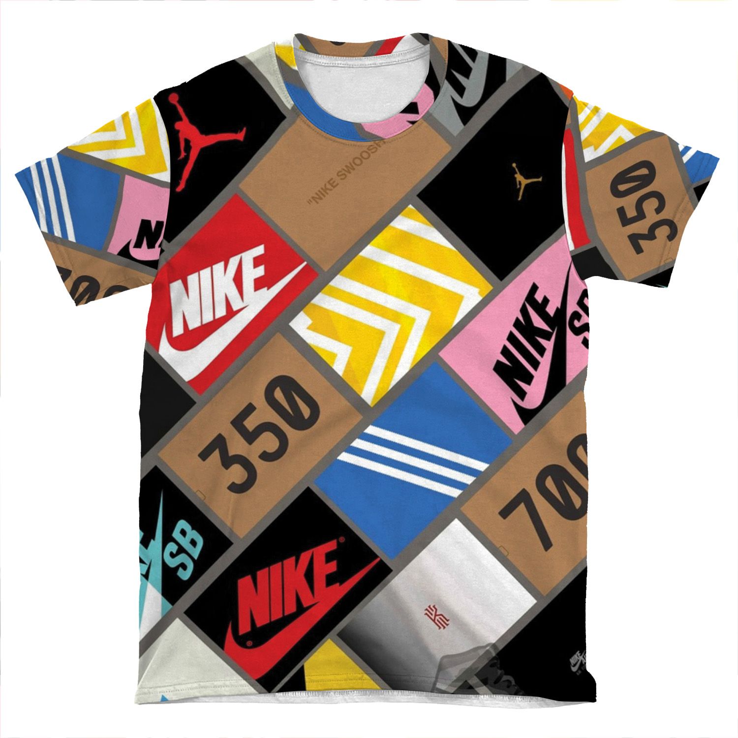 Sneakers Wallpaper Box AOP T-shirt Tee