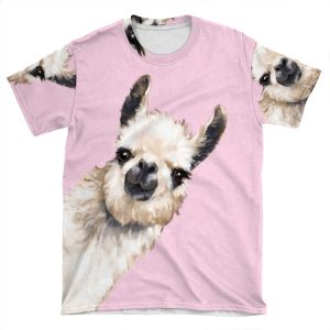 Sneaky Llama AOP T-shirt Tee