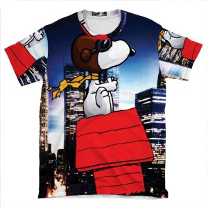 Snoopy On Flight AOP T-shirt Tee