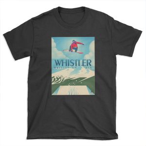 Snowboard Booter Whistler, BC Travel T-shirt Tee