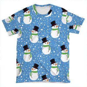 Snowman AOP T-shirt Tee