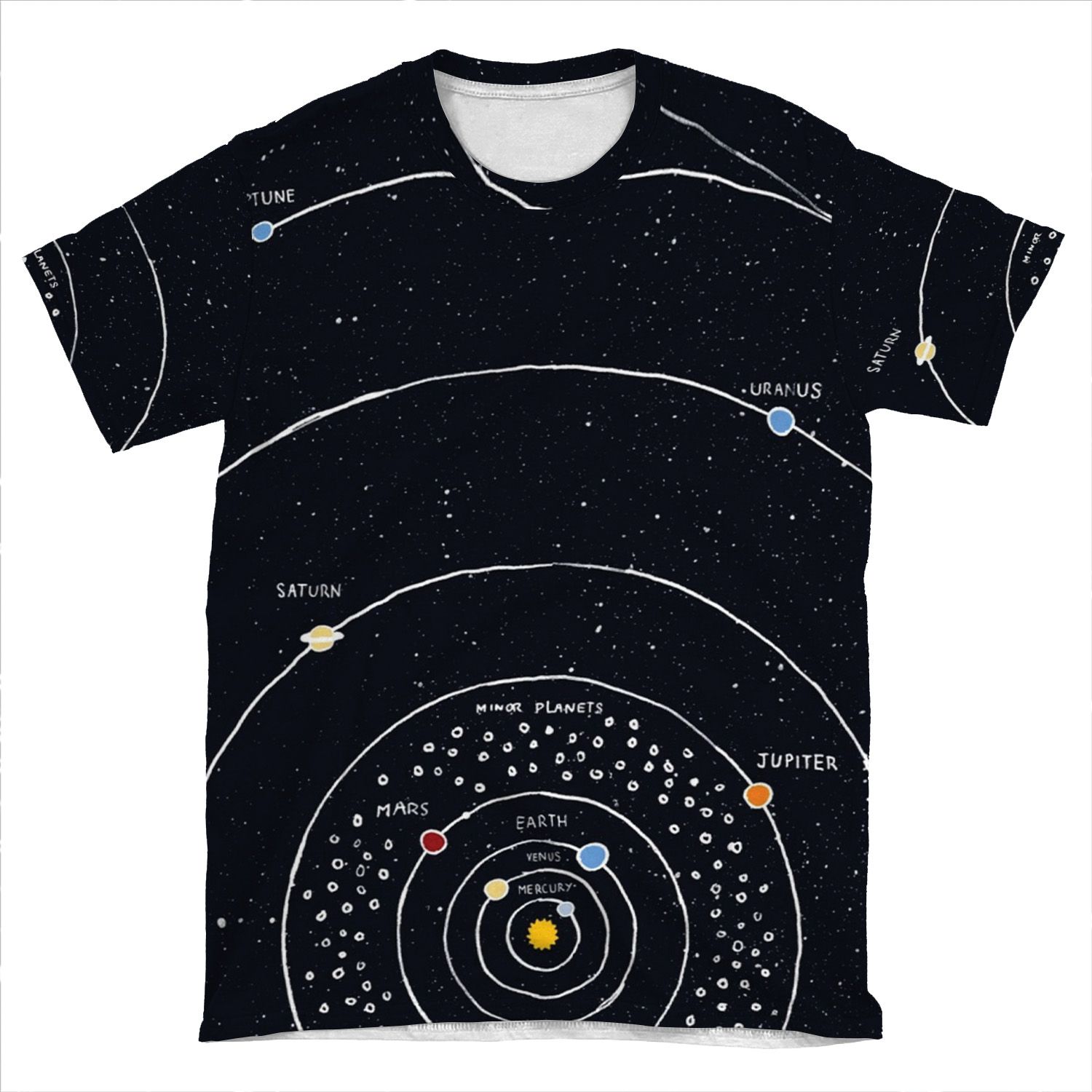 Solar System 2 AOP T-shirt Tee