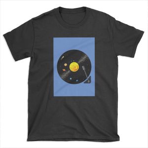 Solar System Vinyl Record T-shirt Tee