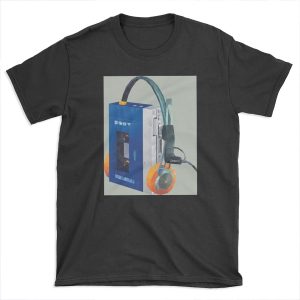 Sony Walkman TPS-L2 with MDR-5A Headphone Polygon Art T-shirt Tee