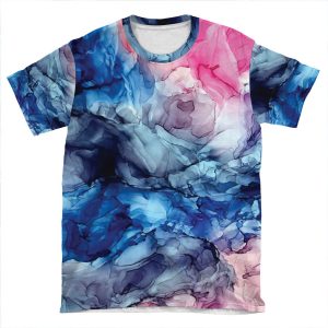 Soul Explosion - Original Abstract Fluid Art Painting AOP T-shirt Tee