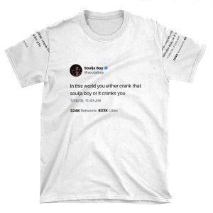 Soulja Boy Tweet AOP T-shirt Tee