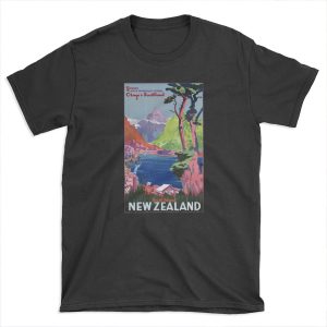 South Island New Zealand Vintage T-shirt Tee