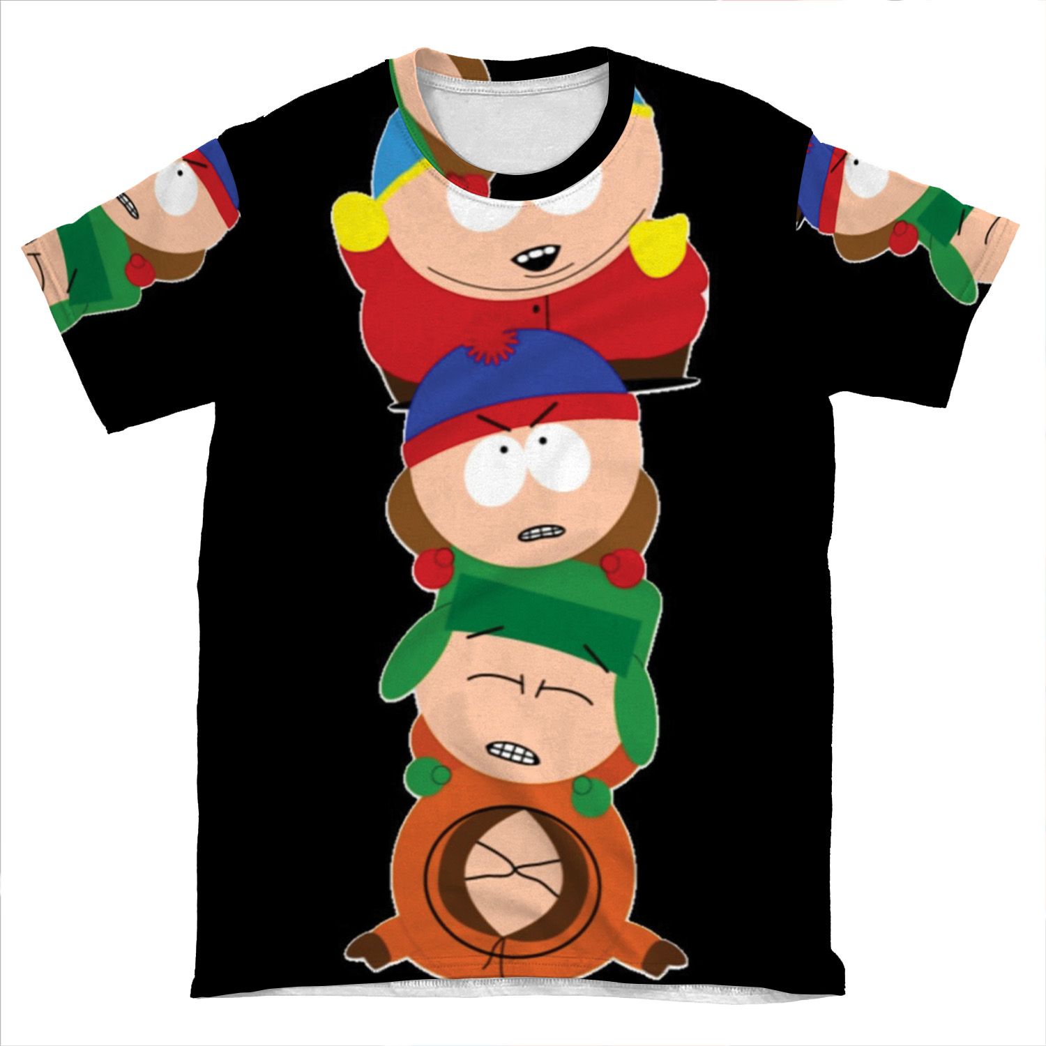 South Park - Eric Cartman, Kyle Broflovski, Stan Marsh, Kenny Mccormick - Pill Up AOP T-shirt Tee