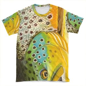 South Platte Brown Trout - Trout Painting AOP T-shirt Tee