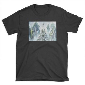 Southern Air Temple - Ink Landscape Painting T-shirt Tee