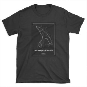 SPA-FRANCORCHAMPS - Belgium Track Map T-shirt Tee