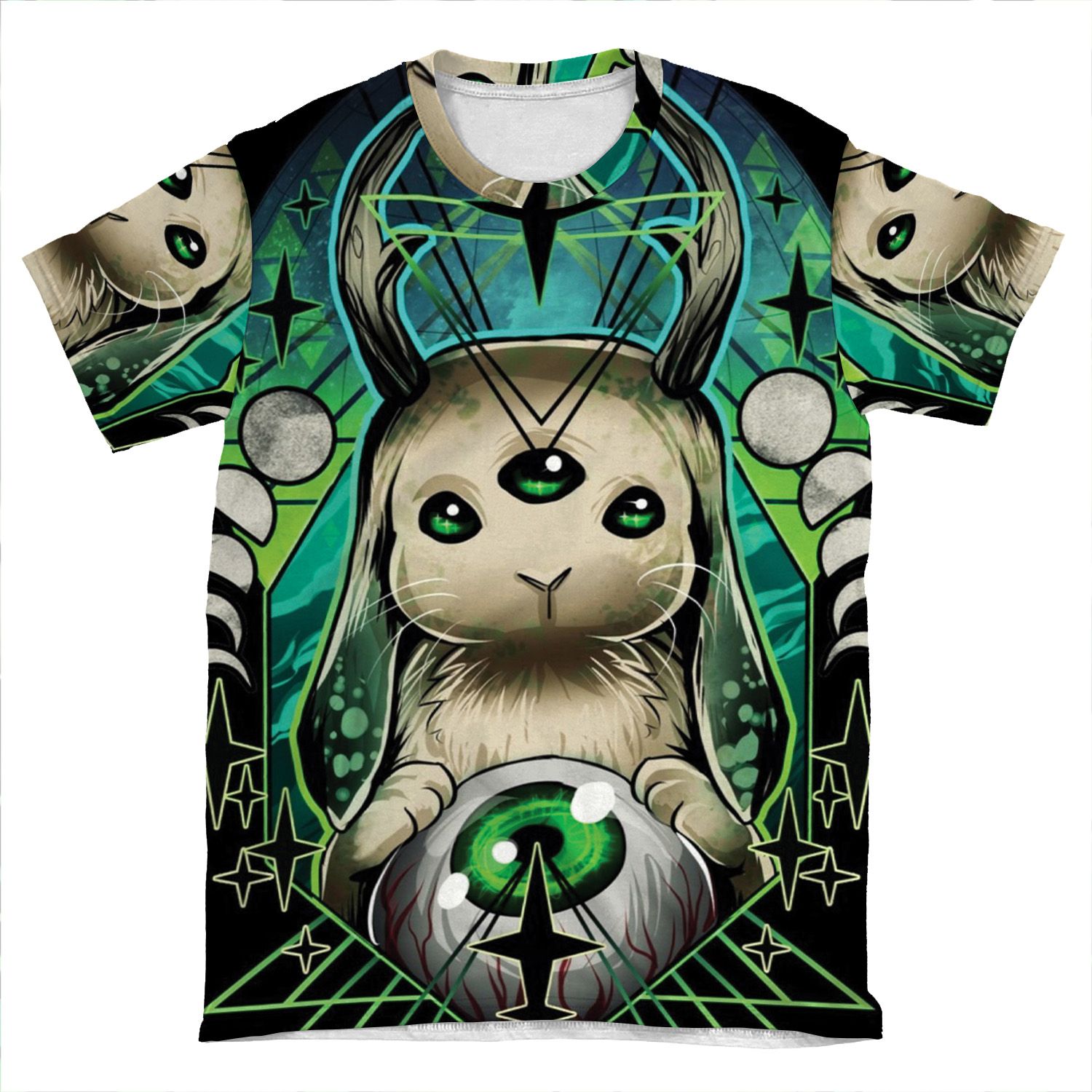 Space Bunny AOP T-shirt Tee