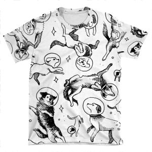 Space Dogs AOP T-shirt Tee
