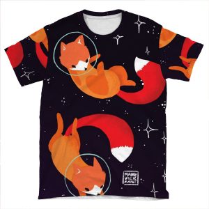 Space Foxes AOP T-shirt Tee