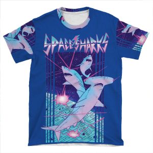Space Sharks! AOP T-shirt Tee