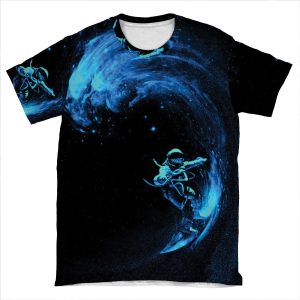 Space Surfing AOP T-shirt Tee