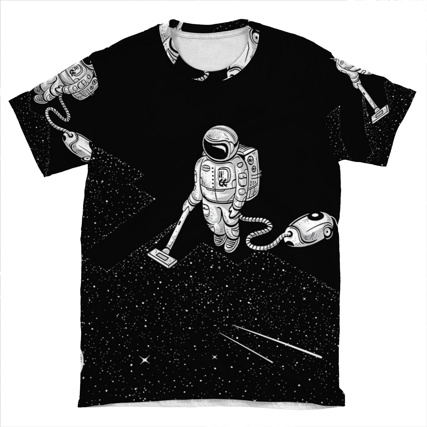 Space Vacuum Cleaner AOP T-shirt Tee