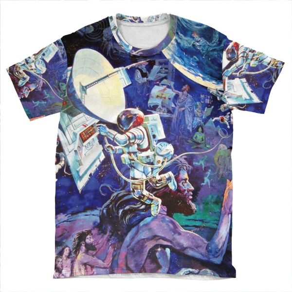 Spaceship Earth Mural 2 AOP T-shirt Tee