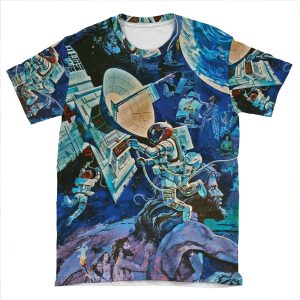 Spaceship Earth Mural AOP T-shirt Tee