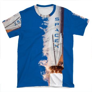 Spacex Falcon 9 Launch AOP T-shirt Tee