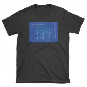 SPACEX Rockets (Blueprint) T-shirt Tee