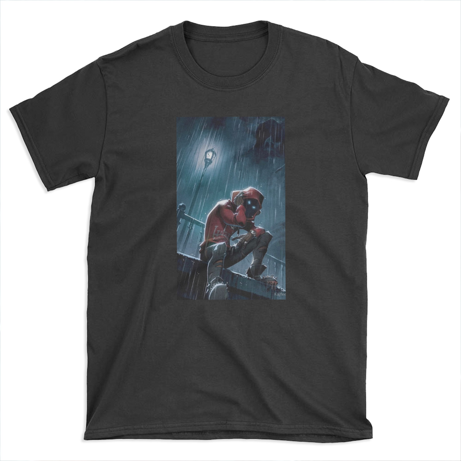 spider black T-shirt Tee
