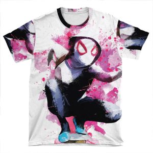 Spider-Gwen - Splatter Art AOP T-shirt Tee