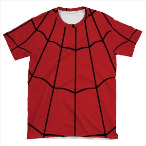 Spider Web - Red AOP T-shirt Tee