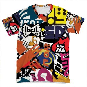 Splatoon Brand Logos | Splatoon Phone AOP T-shirt Tee