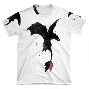 Splatter Toothless Dragon AOP T-shirt Tee