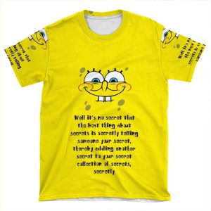 Spongebob Secrets AOP T-shirt Tee