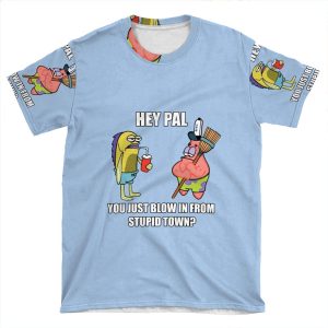 Spongebob - Stupid Town AOP T-shirt Tee
