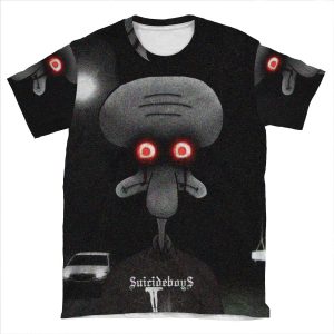 Squidward Suicide AOP T-shirt Tee