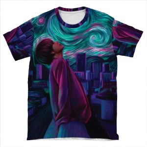 Starry Night 2 AOP T-shirt Tee