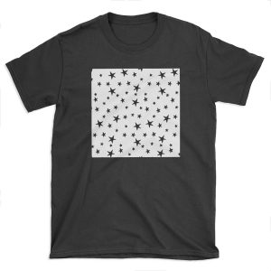 Stars - Black on White T-shirt Tee