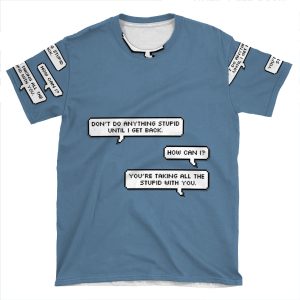 Steve And Bucky Quote AOP T-shirt Tee
