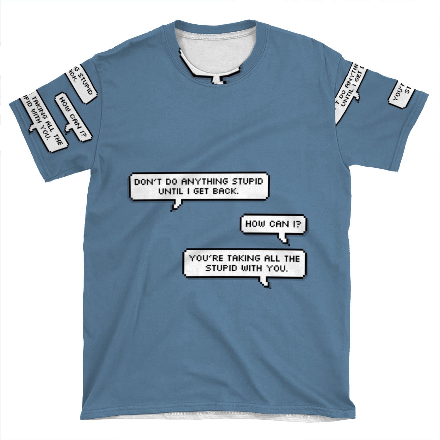 Steve And Bucky Quote AOP T-shirt Tee